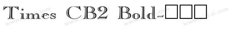 Times CB2 Bold字体转换